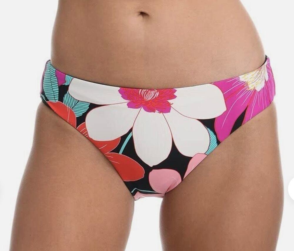 La Blanca In Full Bloom Reversible Hipster Bikini Bottom 14 NWT